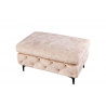 Taburet Modern Barock XL 90 CM šampaňský samet  Taburety a podnožky 42642