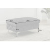 Taburet Modern Barock XL 90 CM tmavě šedý samet  Taburety a podnožky 41135