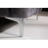 Taburet Modern Barock XL 90 CM tmavě šedý samet  Taburety a podnožky 41135