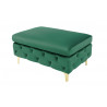 Taburet Modern Barock 90cm smaragdově zelený  Taburety a podnožky 39611