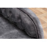 Lenoška Chesterfield 170cm šedá samet Chesterfield Sedací soupravy 41253