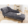 Lenoška Chesterfield 170cm šedá samet Chesterfield Sedací soupravy 41253