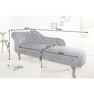 Lenoška CHESTERFIELD antik šedá mikrovlákno Chesterfield Sedací soupravy 37475