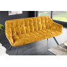 Stolová lavice Papillon 165cm tmavě žlutá samet  Sedací soupravy 44527