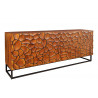 Komoda Vulcano 177cm mango hnědá / černá  Komody 44651