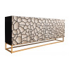 Komoda Vulcano 177cm mango BÍLÁ / ČERNÁ  Komody 44646