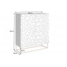 Vysoká komoda Vulcano 120cm Mosaik hnědá / černá  Komody a šatní skříně 44650