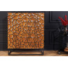 Vysoká komoda Vulcano 120cm Mosaik hnědá / černá  Komody a šatní skříně 44650
