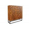 Vysoká komoda Vulcano 120cm Mosaik hnědá / černá  Komody a šatní skříně 44650
