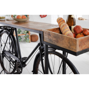 Barový pult Bicycle 195cm masiv mango  Stojany na víno 42103