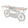 Barový pult Motorcycle 185cm masiv mango  Stojany na víno 42103
