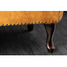 Lenoška Chesterfield 170cm tmavě žlutá samet Chesterfield Sedací soupravy 41252