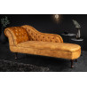 Lenoška Chesterfield 170cm tmavě žlutá samet Chesterfield Sedací soupravy 41252