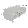 Pohovka Couture 195cm zelená rozkládací  Sedací soupravy 42493