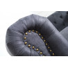 Pohovka Chesterfield 3M šedá Chesterfield Sedací soupravy 37391