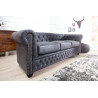 Pohovka Chesterfield 3M šedá Chesterfield Sedací soupravy 37391