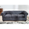 Pohovka Chesterfield 3M šedá Chesterfield Sedací soupravy 37391