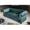 Pohovka CHESTERFIELD 3M 200 CM petrolejová samet Chesterfield Sedací soupravy 43091
