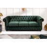 Pohovka CHESTERFIELD 205 CM zelená samet Chesterfield Sedací soupravy 40483