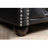 Křeslo CHESTERFIELD černé umělá kůže Chesterfield Sedací soupravy 41448