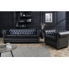 Křeslo CHESTERFIELD černé umělá kůže Chesterfield Sedací soupravy 41448