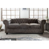 Pohovka CHESTERFIELD II 3M 205 CM vintage šedá Chesterfield Sedací soupravy 40517