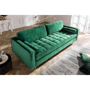 Luxusní pohovka Cozy 220cm zelená samet  Sedací soupravy 39845