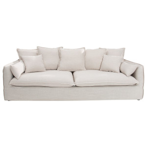 Luxusní pohovka Heaven 200cm přírodní strukturovaná látka VÝPRODEJ  Sedací soupravy 22689