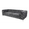 Pohovka Modern Barock 240cm tmavě šedá samet  Sedací soupravy 41134