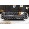 Pohovka Modern Barock 240cm tmavě šedá samet  Sedací soupravy 41134