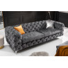Pohovka Modern Barock 240cm tmavě šedá samet  Sedací soupravy 41134