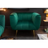 Křeslo Noblesse 105 cm smaragdově zelené samet  Sedací soupravy 40478