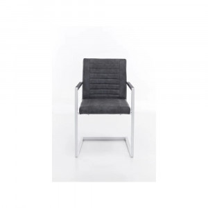 Sada 2 elegantních křesel Picton - šedá/bílá  Křesla A00000277W