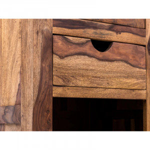 Vysoká koupelnová skříňka Lagarto masiv palisandr VÝPRODEJ  Koupelna MH403W