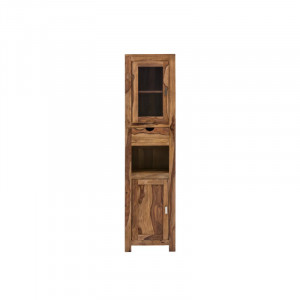 Vysoká koupelnová skříňka Lagarto masiv palisandr VÝPRODEJ  Koupelna MH403W