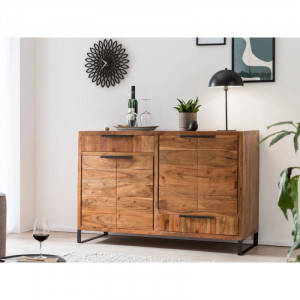 Příborník z masivu Wild - světlá akácie VÝPRODEJ Wild Komody MH1466W