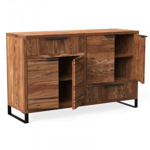 Příborník z masivu Wild - světlá akácie VÝPRODEJ Wild Komody MH1466W