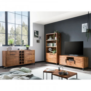 Příborník z masivu Wild - světlá akácie VÝPRODEJ Wild Komody MH1466W