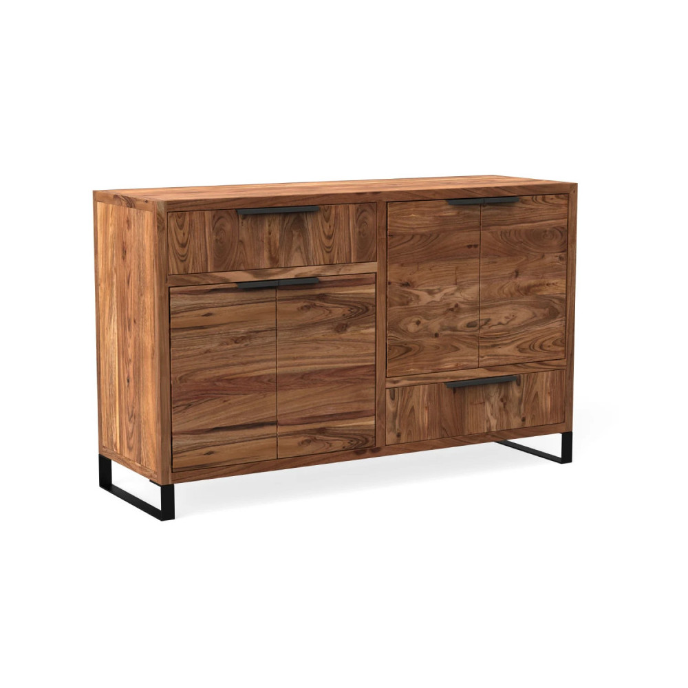 Příborník z masivu Wild - světlá akácie VÝPRODEJ Wild Komody MH1466W