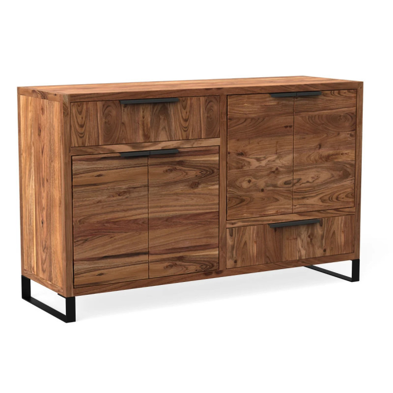 Příborník z masivu Wild - světlá akácie VÝPRODEJ Wild Komody MH1466W