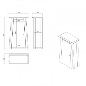 Nástěnná skříňka Luna masivní borovice VÝPRODEJ Luna Koupelna A00001351W
