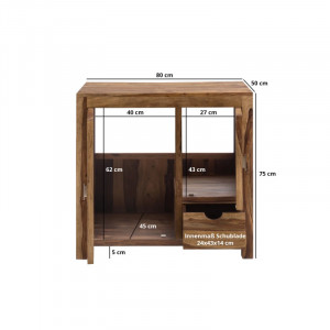 Skříňka pod umyvadlo Lagarto masiv palisandr VÝPRODEJ  Koupelna A00000579W