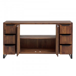 Široká koupelnová komoda Wild 138cm - tmavý akát VÝPRODEJ Wild Komody MH555W