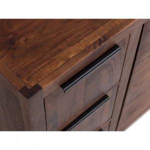 Široká koupelnová komoda Wild 138cm - tmavý akát VÝPRODEJ Wild Komody MH555W