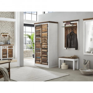 Masivní šatní skříň Bali z recyklovaného dřeva VÝPRODEJ Bali - Šatní skříně MH465W