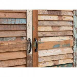 Masivní šatní skříň Bali z recyklovaného dřeva VÝPRODEJ Bali - Šatní skříně MH465W