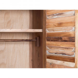 Masivní šatní skříň Bali z recyklovaného dřeva VÝPRODEJ Bali - Šatní skříně MH465W