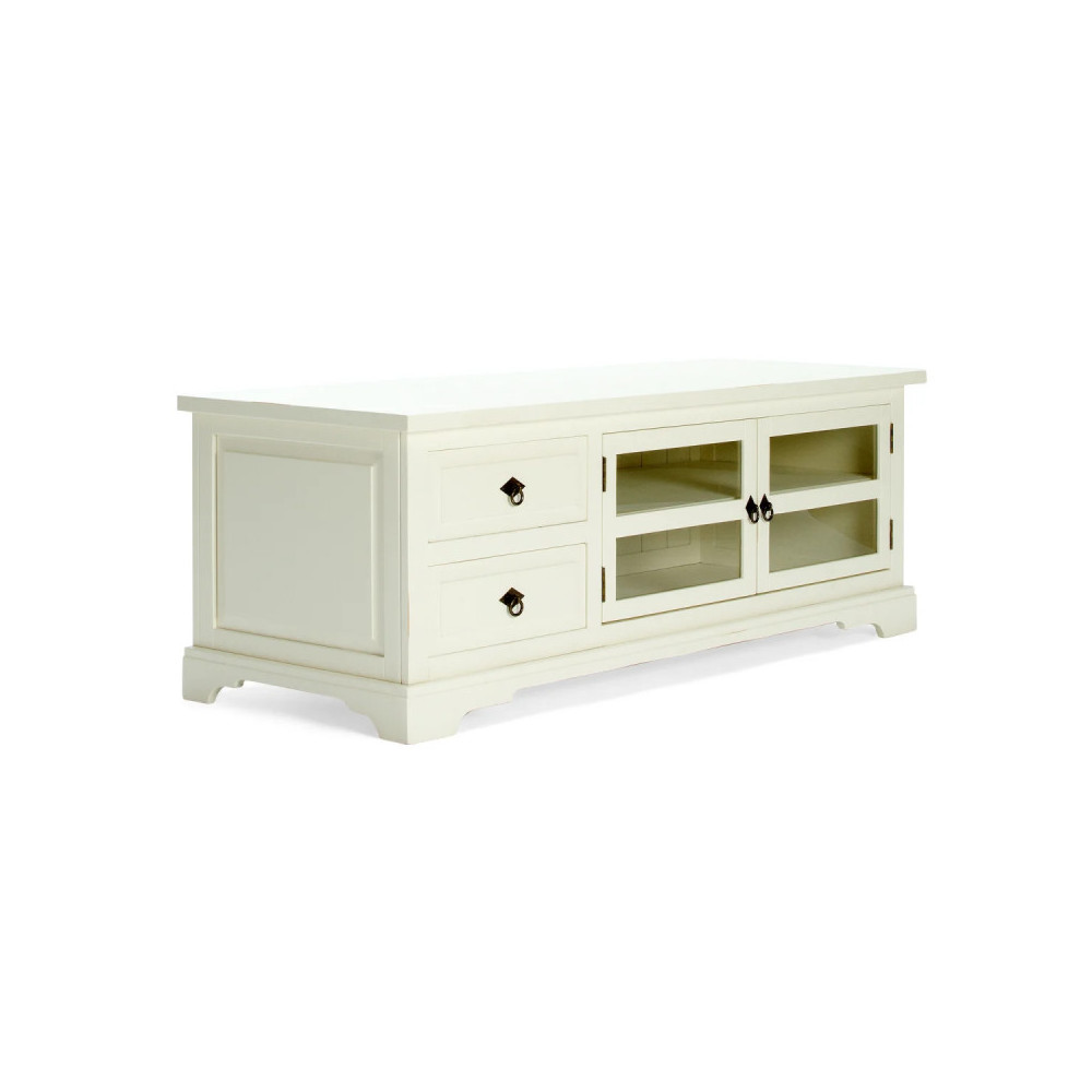 Masivní TV stolek Wellington bílá - borovicové dřevo Wellington - TV stolky a komody A00001383W