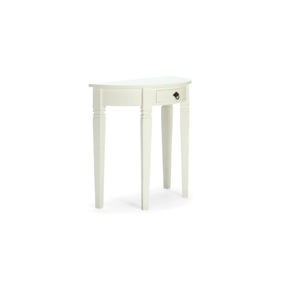 Konzolový stůl půlměsíc Wellington bílý - borovicové dřevo Wellington - Konzolové stolky MH1391W