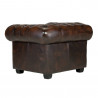 Křeslo Chesterfield hnědé z pravé kůže VÝPRODEJ Chesterfield Křesla MH004CHES